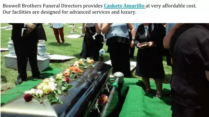 boxwell brothers funeral directors provides