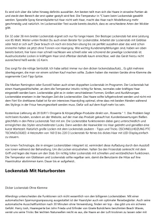 Clever nutzen - Keramik Lockenstab Mit Infrarot Davon hast du noch nie gehört