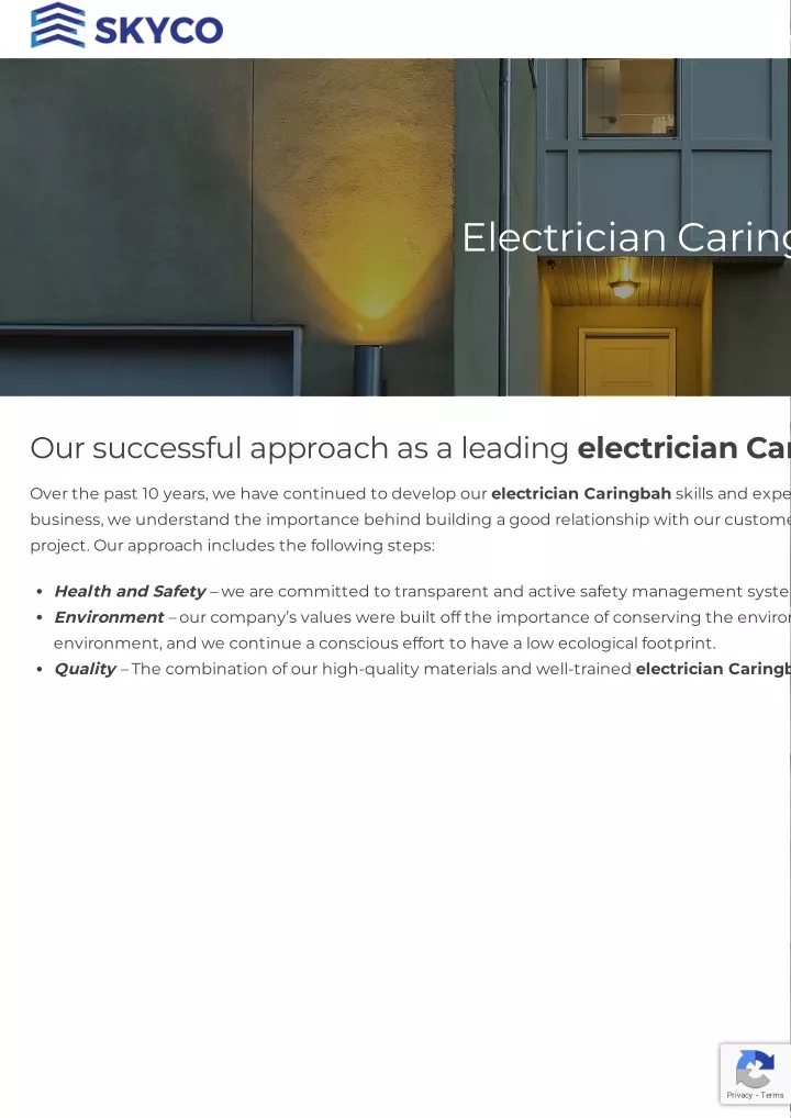 electrician caring