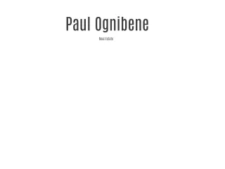 Paul Ognibene