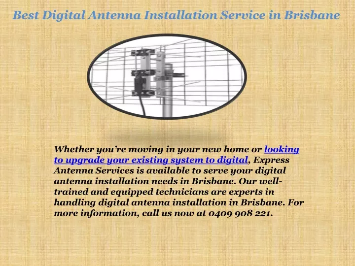 best digital antenna installation service