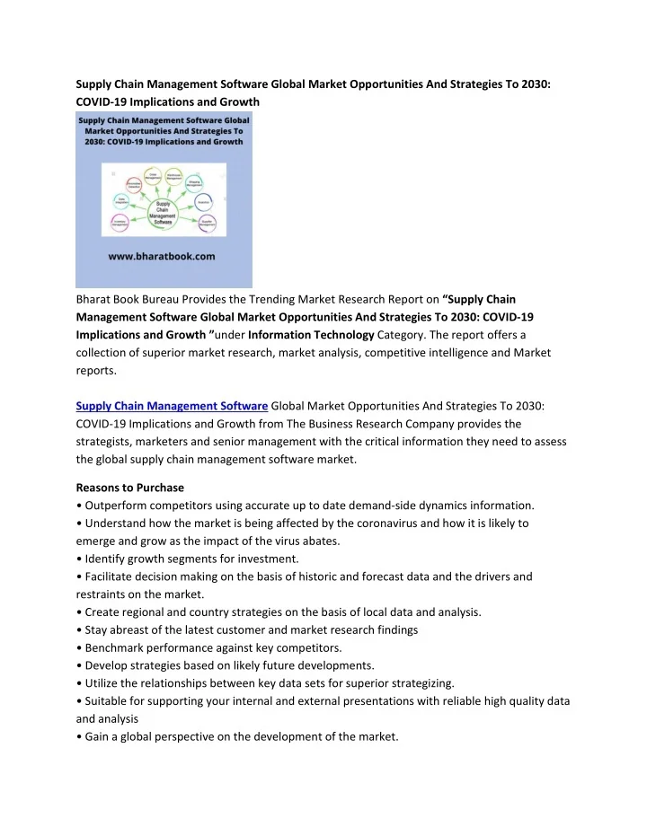 PPT - Global Supply Chain Management Software Market Opportunities 2030 ...