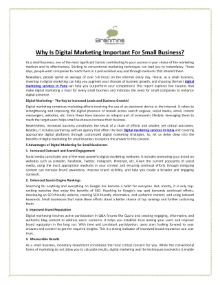 Why Is Digital Marketing Important For Small Business?