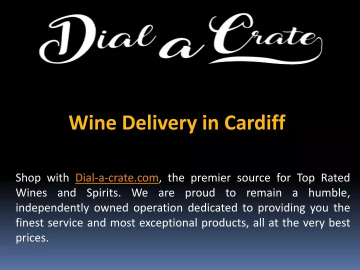 wine delivery in cardiff