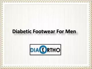 diabetic footwear for men