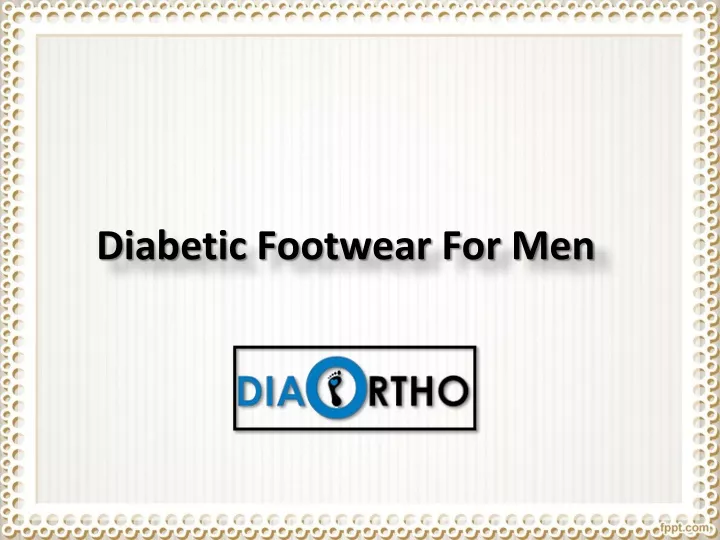 diabetic footwear for men