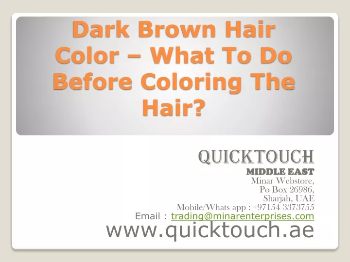 dark brown hair color what to do before coloring the hair