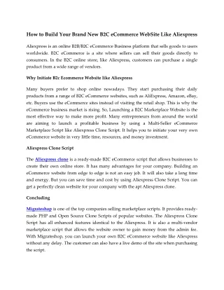 how to build your brand new b2c ecommerce website