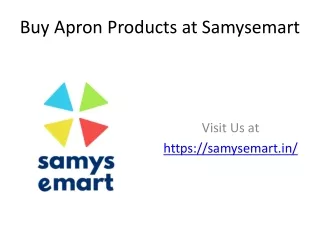 Buy Apron Products 2 pack at Samysemart