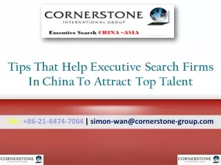 tips that help executive search firms in china