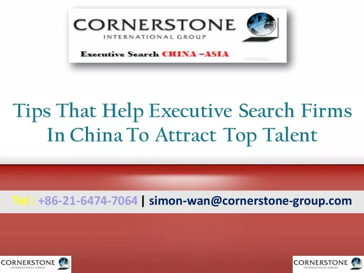 tips that help executive search firms in china