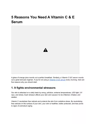 Vitamin C & E Serum