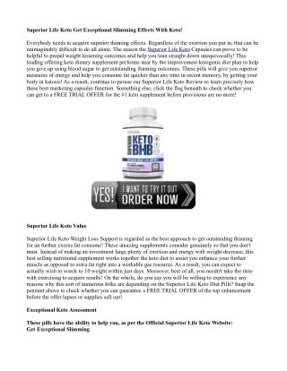 Superior Life Keto
