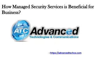 IT Managed Services - AdvancedTechCo