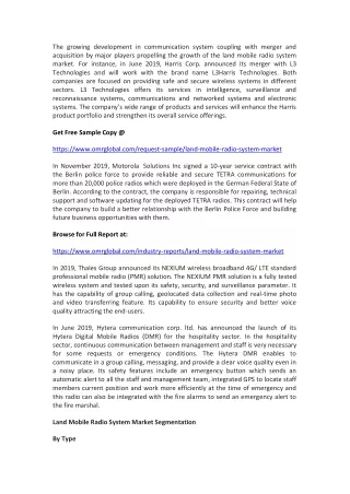 the growing development in communication system