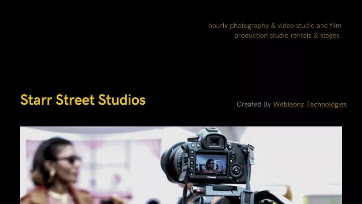 hourly photog raphy video studio and film