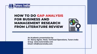 how to do gap analysis for business