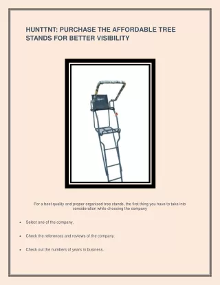 Purchase the affordable tree stands for better visibility