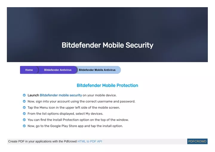 bitdefender mobile security