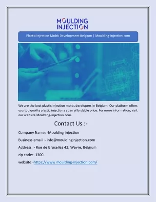 plastic injection molds development belgium