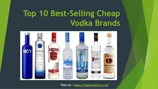Top 10 Best-Selling Cheap Vodka Brands
