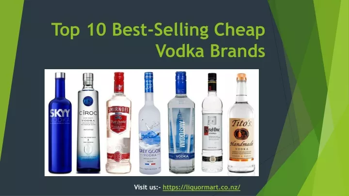 top 10 best selling cheap vodka brands