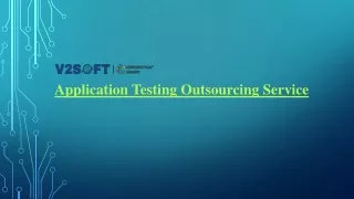 application testing outsourcing service
