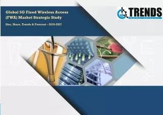 5G Fixed Wireless Access (FWA) Market - Global Research Analysis, Trends, Competitive Share and Forecasts 2018 - 2025