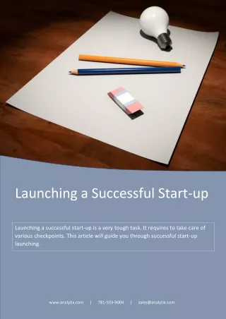 launching a successful start up