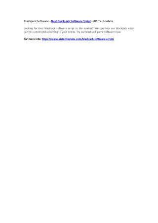 blackjack software best blackjack software script