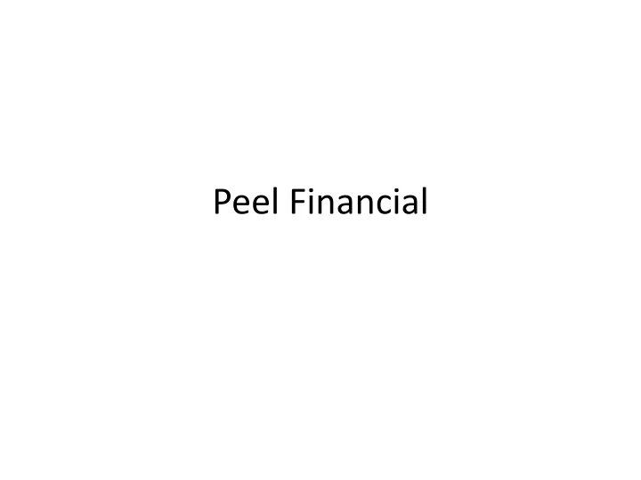 peel financial