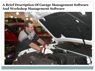 a brief description of garage management software