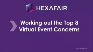 working out the top 8 virtual event concerns