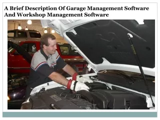 a brief description of garage management software