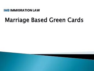 Marriage Based Green Cards
