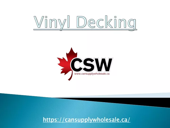 vinyl decking