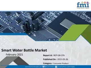 smart water bottle market february 2021
