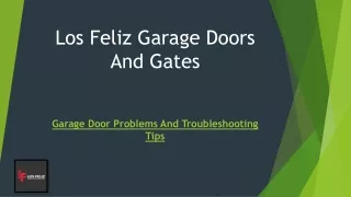 Garage Door Problems And Troubleshooting Tips
