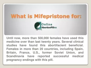 What is RU486 abortion pill?