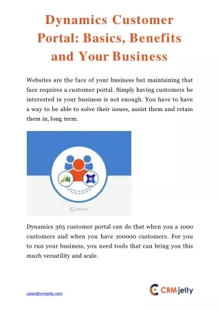 dynamics customer portal basics benefits and your business