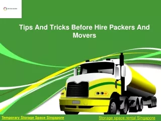 Tips and tricks before hire packers and movers