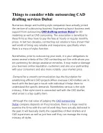 Things to consider while outsourcing CAD drafting services Dubai - slide 1