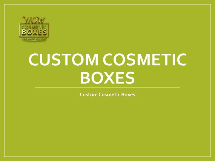 custom cosmetic boxes