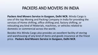 packers and movers in india