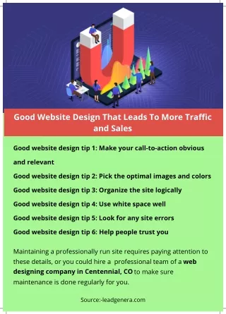 good website design that leads to more traffic