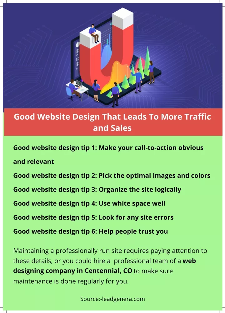 good website design that leads to more traffic