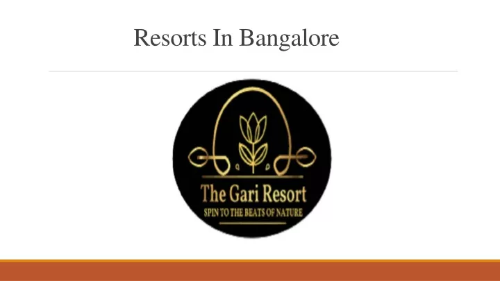 resorts in bangalore