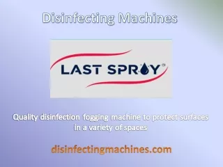 Quality disinfection fogging machine to protect surfaces in a variety of spaces