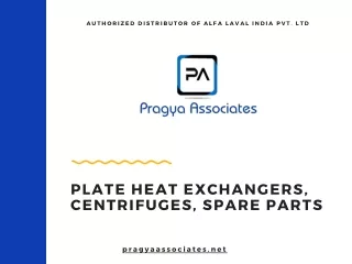 Alfa Laval Product Distributor Rajasthan - Pragya Associates