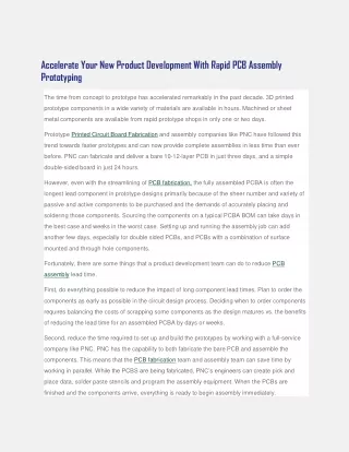 PNC’s step by step guide to PCB Design component placement